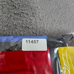 Frost Origins Mens 3X Black Mondrian Color Block Velvet Patch Streetwear T-Shirt