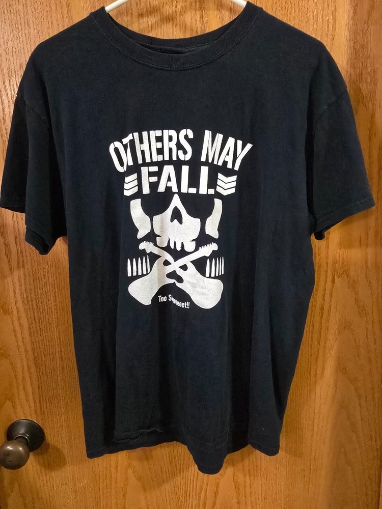 Others May Fall T- Shirt Black Logo Short Sleeve Size Large (F51)