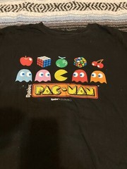 Brisco Vintage Black Graphic Clothing Pacman 2006 Retro Game Vintage Shirt XL