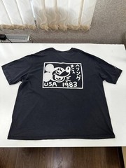 Limited Edition Disney Mickey Mouse x Keith Haring Grey T-Shirt 2XL XXL Japan