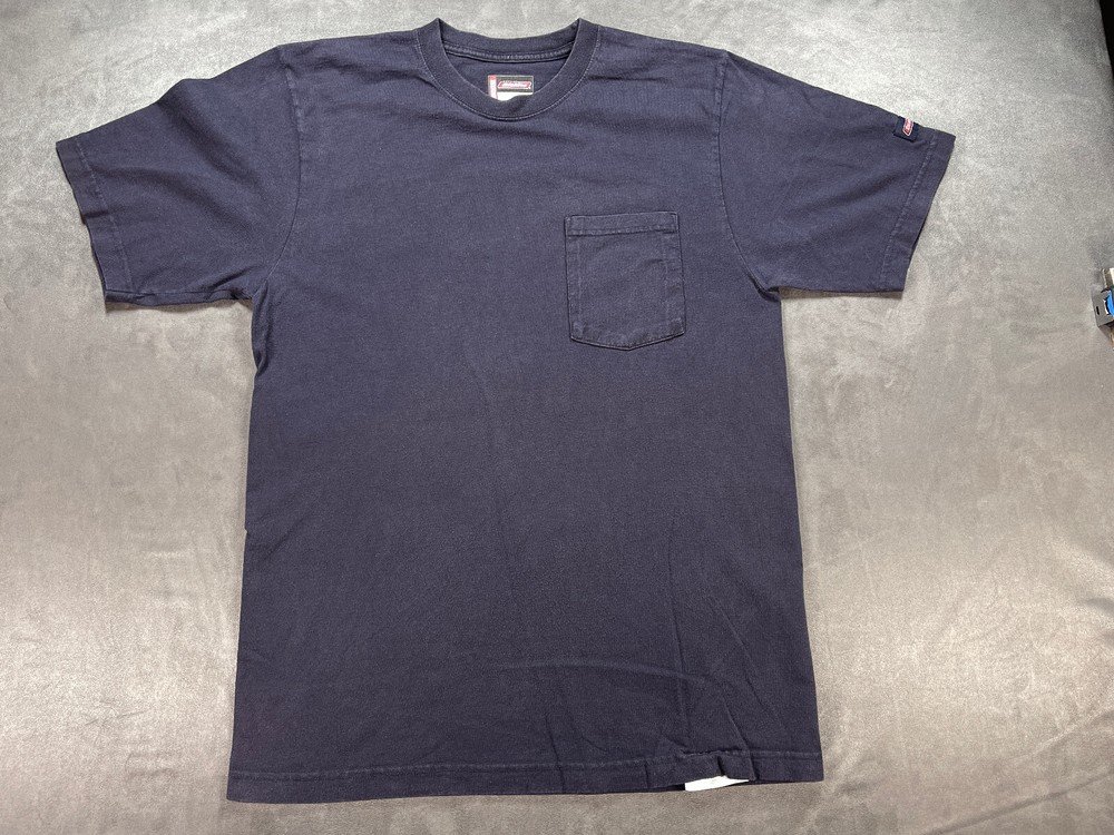 Medium Black Perfectly Faded Pocket Work Shirt Sleeve Hit Dickies