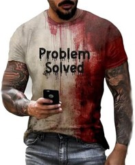 Im Fine Bloody Shirt Halloween Bloody Cloth Men Horror Tshirts Funny Shirts Gift