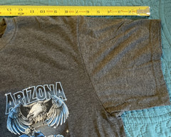 2017 Arizona bike rally T-shirt eagle graphic, Suna, Dark Gray Large