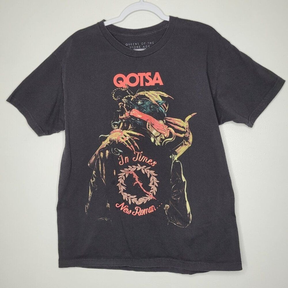 Queens of the Stone Age The End is Nero Tour Black T Shirt Tee Men’s large