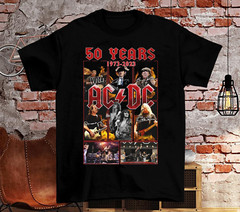 ACDC 50 Years Anniversary 1973 2023 Thank You For The Memories T-Shirt AH602