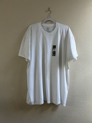 Athletic Works Men’s White Short Sleeve Cotton T-Shirt Size 2XL (50-52) NEW