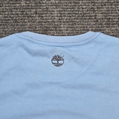 Timberland Graphic T-Shirt Men’s Size M Light Blue Cotton Outdoors Travel New