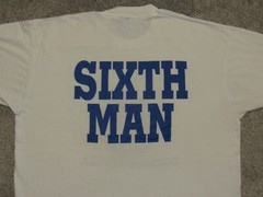 Vtg 90s BOBCAT BASKETBALL Sixth Man T-SHIRT Mens XL University Sports Team 1990s