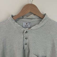 Tyndale Shirt Mens XL Gray Flame Resistant FR Henley Long Sleeve Work USA