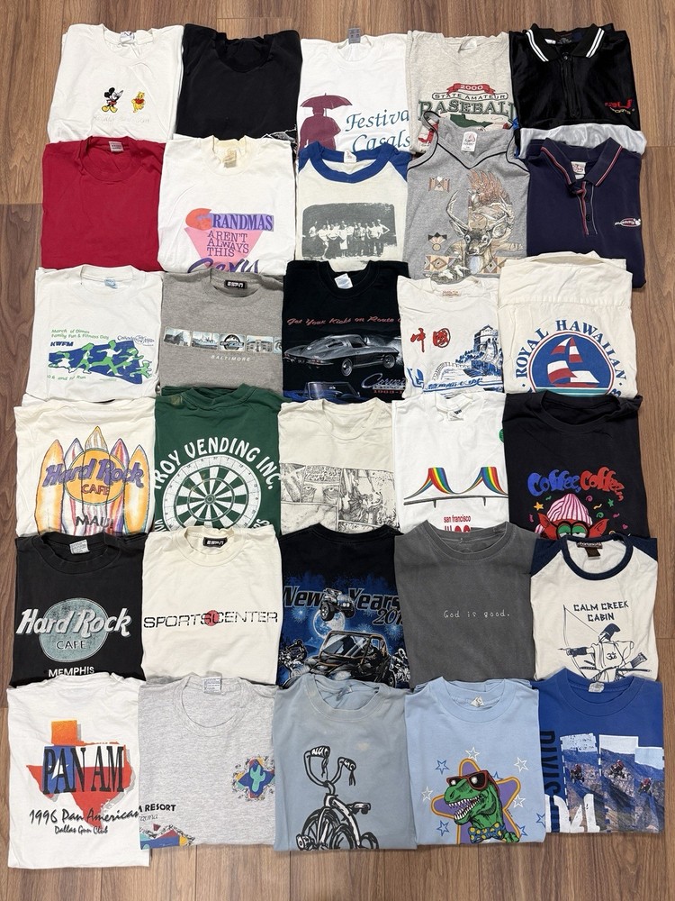 Vintage Modern Reseller Bundle Wholesale T Shirt Lot 30 Items 90s 00s APR13-1