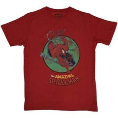 New Official Licensed MARVEL COMICS UNISEX T-SHIRT: SPIDERMAN SHOOTING WEBS