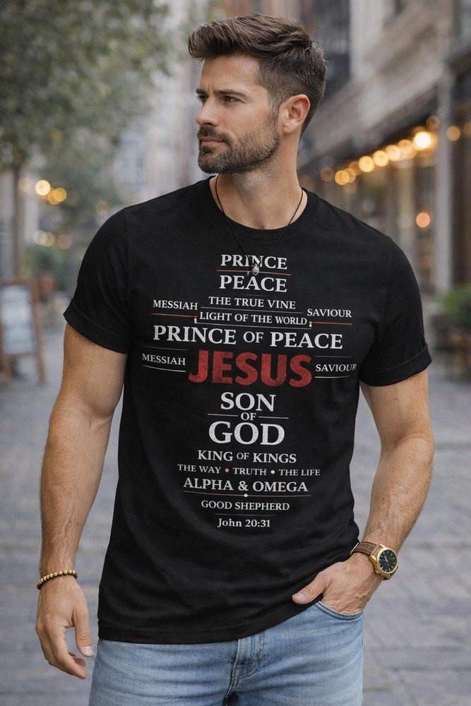 Jesus Cross Shirt, Christian Faith T-Shirt, Prince of Peace Tee, Bible Verse