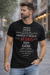 Jesus Cross Shirt, Christian Faith T-Shirt, Prince of Peace Tee, Bible Verse
