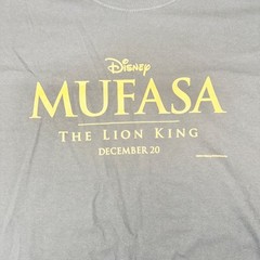 Disney Mufasa The Lion King December 20 2024 Movie Graphic Tee Unisex 2XL Black