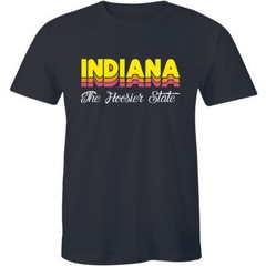 Indiana The Hoosier State Fashion Souvenir Hometown Arched City Men’s T-shirt