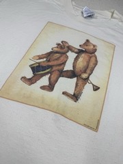 Vintage Mary Beth Baxter Teddy Bear T Shirt Hanes Beefy USA Artwear Designs L