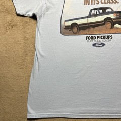 Ford F150 OBS Built Ford Tough Slogan T Shirt Mens Large Blue Truck Graphic Tee