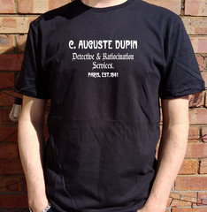 Edgar Allan Poe T-Shirt – C. Auguste Dupin, Detective & Ratiocination Services