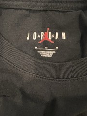 Nike Air Jordan Jumpman Logo Tee Mens T-Shirt Black Green Size M Sportswear Top