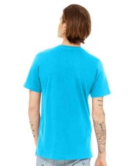 Bella + Canvas 3005 Unisex Jersey Short-Sleeve V-Neck T-Shirt NEON BLUE