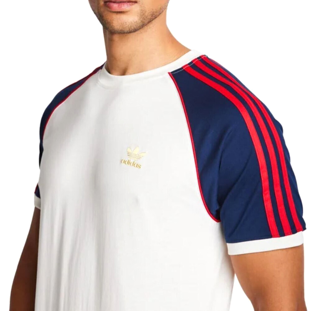 NEW MENS ADIDAS ORIGINALS 3-STRIPES CALIFORNIA TEE SHIRT ~SIZE MEDIUM #IY4865