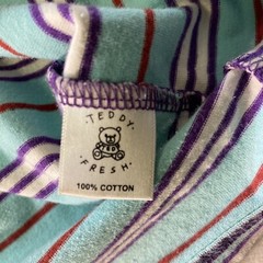 Teddy Fresh Shirt Men Medium Striped Streetwear Bear Hip Hop Urban Billie Malone