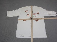 Vintage Thanksgiving Day Shirt Mens Extra Large XL White Turkey Trot 90s USA