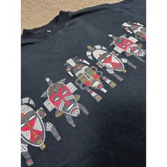 Mohlala Designs South Africa Graphic Tee Black Tribal Mask Print Short Sleeve
