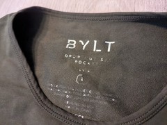 Bylt Drop Cut s/s Pocket Lux Performance Shirt Green Mens Large