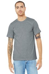 Pack Of 3 BELLA+CANVAS BC3001CVC Unisex Short Sleeve Heather Crew Neck T-Shirt