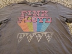 Old Navy Pink Floyd Dark Side Of The Moon Concert Tour T Shirt Mens Small Gray