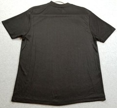 SH T Shirt Men’s Medium Solid Black Short Sleeve Crewneck Ribbed Stretch Smooth