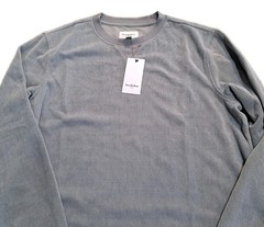 NEW Goodfellow & Co. Men’s Long Sleeve Gravel Gray Waffle Top Size Large