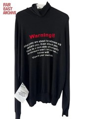 Vetements Warning Turtle Neck Sweater