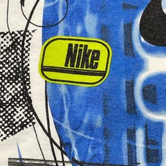 Vintage 90s NIKE Sports Swoosh Logo Shirt Large 23×28 White
