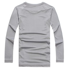 Men Sport Long Sleeve Underwear Johns Winter Thin Basic Crew Top Shirt No Plush