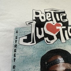 2Pac Poetic Justice Movie Graphic T-Shirt XL 2018 Rap Tee White Tupac