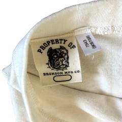 Bronson Loopwheel Tubular Athletic T-Shirt Men M Apricot Cream Beige Heavyweight