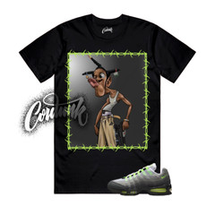 Air Max 95 Big Bubble Neon Black Yellow Cool Grey 2025 T Shirt Match LDOG