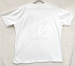 Outrank Men’s 3XL White Graphic T-Shirt Firefighter Pinup “Where My Hose At?