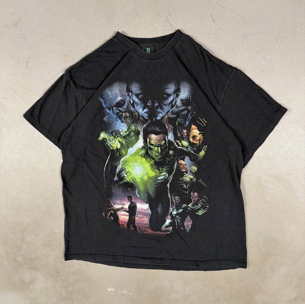 Vintage Y2K DC Comics Green Lantern Retro Essential Tee T-Shirt Size XL