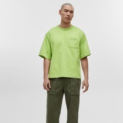 Mode of One Mens Relaxed Fit Pocket T-Shirt Lime Green XL NEW Contemporary