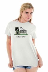 Life is Crap Crying Baby New Mom Funny Gift Womens Graphic Crewneck T Shirt Tee