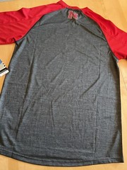 NWT ADIDAS UNIVERSITY OF NEBRASKA GREY & RED CLIMATE T SHIRT SZ M