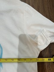 Aaliyah Official C-Life Group Graphic T-Shirt XL White Blue Airbrush Y2K Hip-Hop