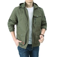 Men’s new multi pocket waterproof quick drying casual outdoor jacket