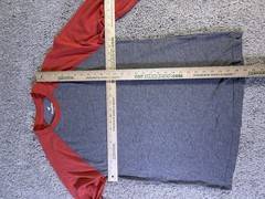 NWOT Fanatics Men’s Baseball T Shirt Long Sleeve Gray and Red Size Large