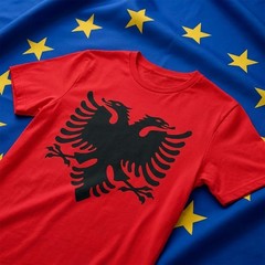 Albanian Eagle T-Shirt | Albania Flag Shirt | Flamingo Revolution Solidarity
