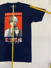 Tokyo Ghoul Crunchy Roll Graphic Print Navy Blue Red T Shirt Mens Size M (38/40)