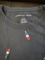 American Eagle Men’s Small Blue Shirt Bomb Pop Tee